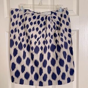 Banana Republic Navy animal print pencil skirt